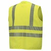 Oberon Hi-Vis FR/ARC-Rated 7.5 oz 88/12 Safety Vest, Snap Closure, Hi-Vis Yellow, 3XL ZFA106-3XL